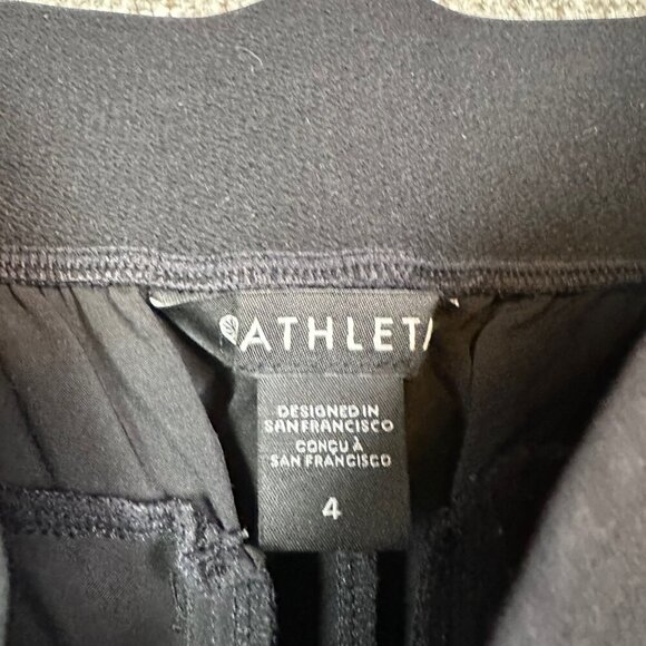 Athleta Women's Zipper Pants in All Black - Travel / Office / Commute Size 4 - Picture 3 of 6